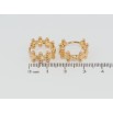 Серьги Xuping Позолота 18K колечки Декоративные фото №2