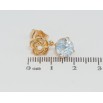 Серьги Xuping Позолота 18K пусеты Цветочки с подвесками декоративный голубой кристалл фото №2 Серьги Xuping Позолота 18K пусеты Цветочки с подвесками декоративный голубой кристалл фото №2