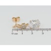 Сережки Xuping Позолота 18K пусети Елегантні підвіски з фіанітом фото №2 Сережки Xuping Позолота 18K пусети Елегантні підвіски з фіанітом фото №2