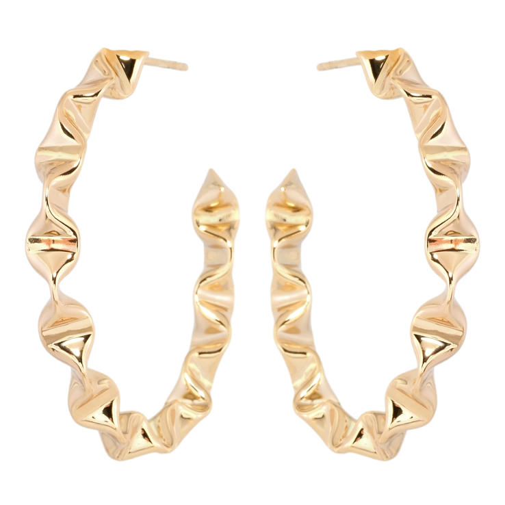 Серьги Xuping Позолота 18K пусеты Фигурные дуги фото №4