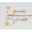 Серьги Xuping Позолота 18K пусеты Декоративные подвески на дужках 2 в 1 фото №2 Серьги Xuping Позолота 18K пусеты Декоративные подвески на дужках 2 в 1 фото №2