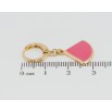 Сережки Xuping Позолота 18K підвіски на колечках Декоративні підвіски з рожевою емаллю фото №2