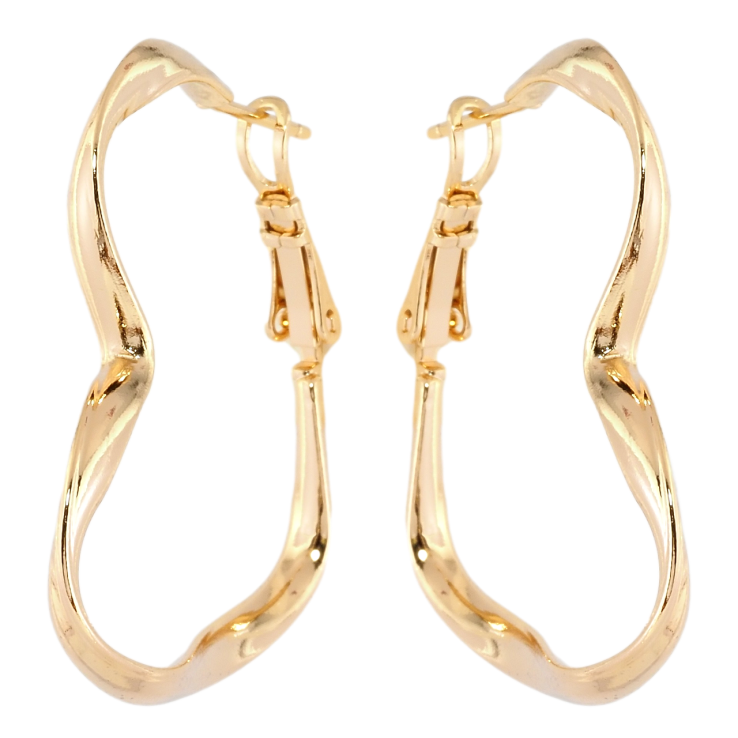 Сережки Xuping Позолота 18K кільця (конго) Сердечки 3.7 х 3.5мм фото №20