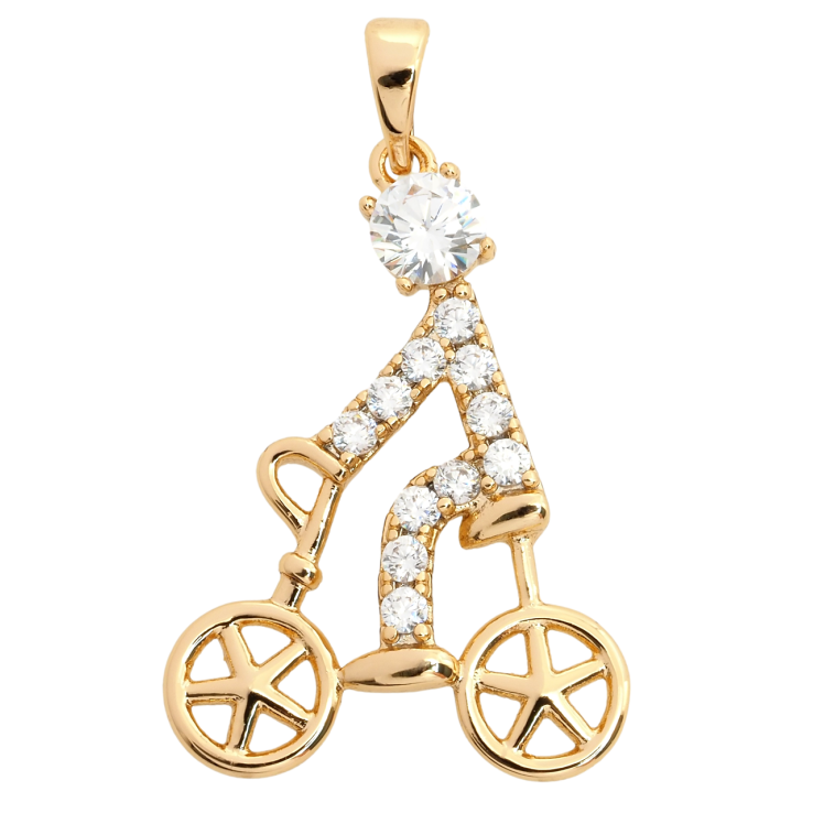 Кулон Xuping Позолота 18K Велосипедист для ланцюжка до 5мм фото №25