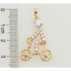 Кулон Xuping Позолота 18K Велосипедист для ланцюжка до 5мм фото №2