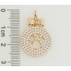 Кулон Xuping Позолота 18K Медальйон з лапою інкрустація цирконієм для ланцюжка до 2мм фото №2