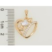 Кулон Xuping Позолота 18K Серце з цирконієм для ланцюжка до 5мм фото №2
