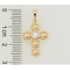 Кулон Xuping Позолота 18K Крест с цирконием для цепочки до 5мм фото №2