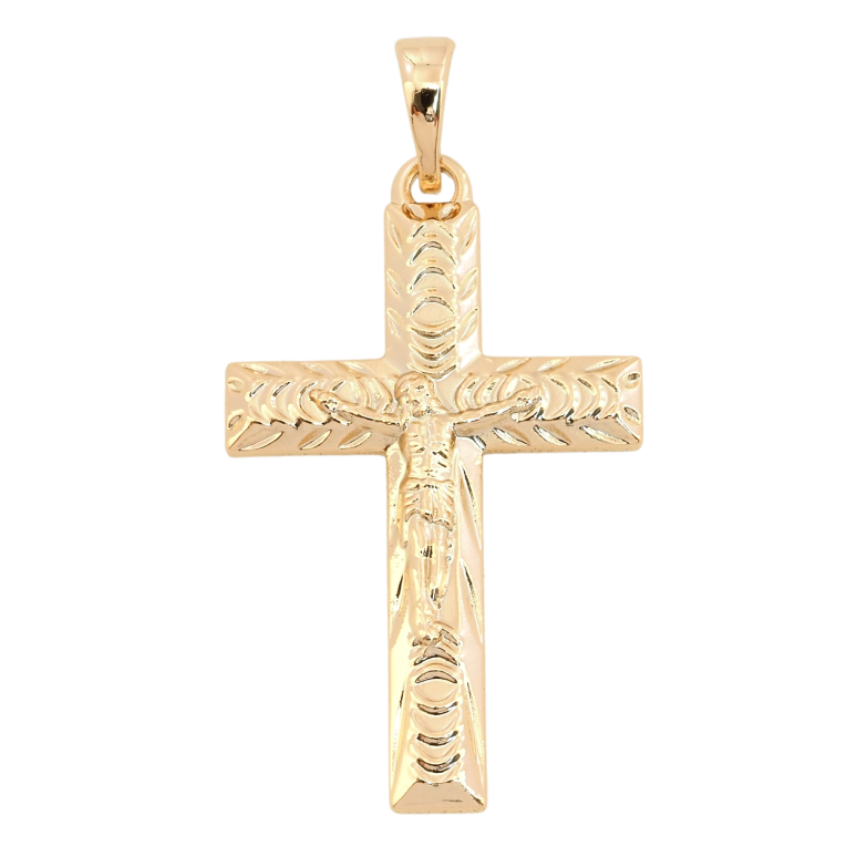 Кулон Xuping Позолота 18K Крест с Распятием для цепочки до 5мм фото №4