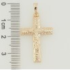 Кулон Xuping Позолота 18K Крест с Распятием для цепочки до 5мм фото №2