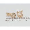 Серьги Xuping Позолота 18K английский замок Круги с цирконием фото №2