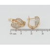 Серьги Xuping Позолота 18K английский замок Узор с инкрустацией цирконием фото №2