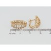 Серьги Xuping Позолота 18K английский замок Декоративный узор с цирконием фото №2