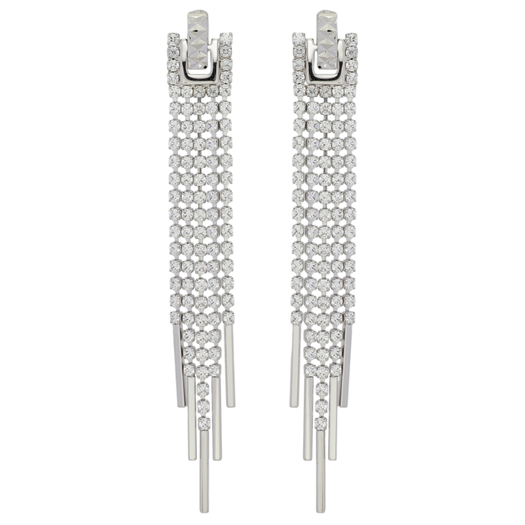 Сережки Xuping Родій пусети Кришталеві підвіски фото №20