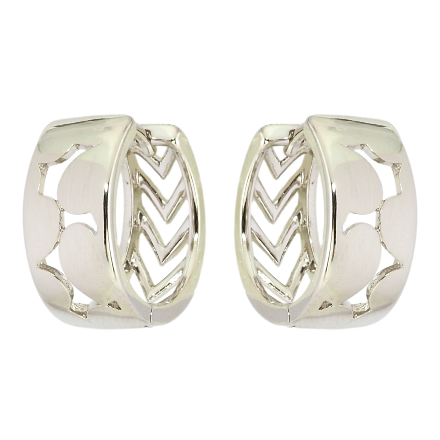 Серьги Xuping Родий колечки Декоративный узор фото №1