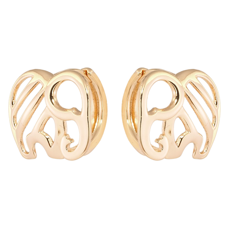 Серьги Xuping Позолота 18K колечки Слоны фото №24