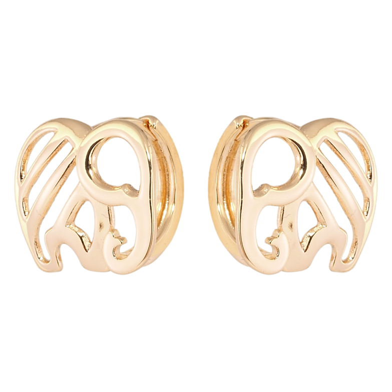 Сережки Xuping Позолота 18K колечка Слони фото №1