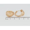 Серьги Xuping Позолота 18K колечки Орнамент петельками с напылением фото №2