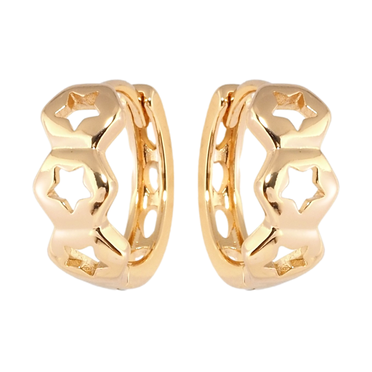 Сережки Xuping Позолота 18K колечка Зірочки фото №22