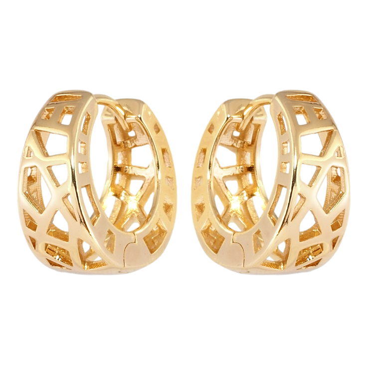 Серьги Xuping Позолота 18K колечки Фигурный резной орнамент фото №16