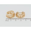 Серьги Xuping Позолота 18K колечки Фигурный резной орнамент фото №2