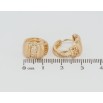 Серьги Xuping Позолота 18K колечки Декоративный резной орнамент фото №2