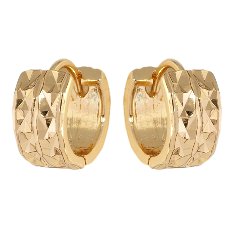 Серьги Xuping Позолота 18K колечки Декоративный орнамент фото №1