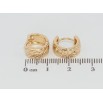 Серьги Xuping Позолота 18K колечки Декоративный орнамент фото №2