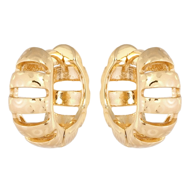 Серьги Xuping Позолота 18K колечки Фигурные с узором напылением фото №10