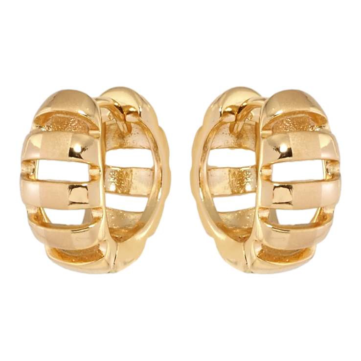 Серьги Xuping Позолота 18K колечки Сдержанность форм фото №5