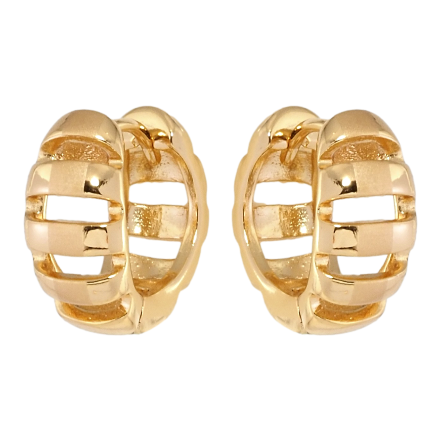 Серьги Xuping Позолота 18K колечки Сдержанность форм фото №1