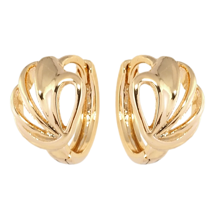 Серьги Xuping Позолота 18K колечки Утонченность фото №22