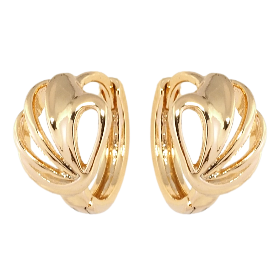 Серьги Xuping Позолота 18K колечки Утонченность фото №1