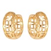 Серьги Xuping Позолота 18K колечки Резной орнамент фото №2