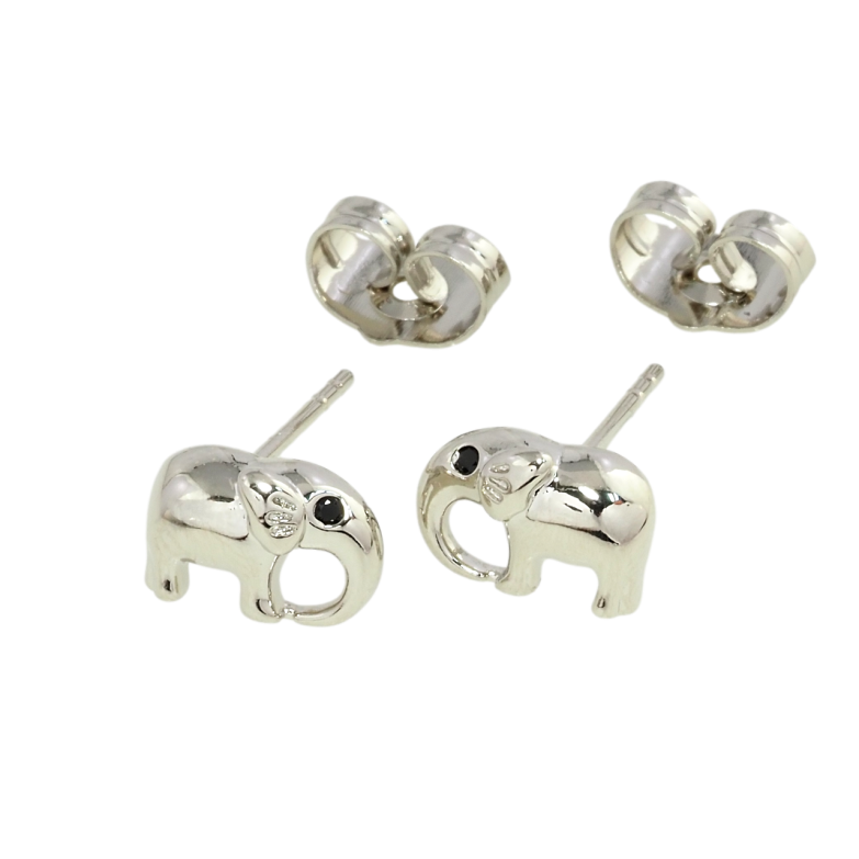 Сережки дитячі Xuping Родій пусети Слоники фото №1 Сережки дитячі Xuping Родій пусети Слоники фото №1