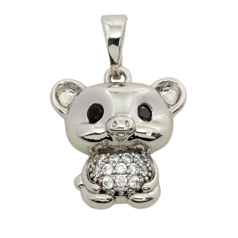 Кулон дитячий Xuping Родій Мишеня для ланцюжка до 5мм фото №4