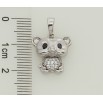 Кулон дитячий Xuping Родій Мишеня для ланцюжка до 5мм фото №2