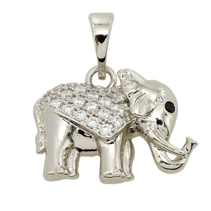 Кулон дитячий Xuping Родій Слон для ланцюжка до 5мм фото №2