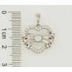 Кулон Xuping Родій Серце з бантом для ланцюжка до 5мм фото №2