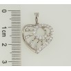 Кулон Xuping Родій Серце з цирконієм для ланцюжка до 5мм фото №2