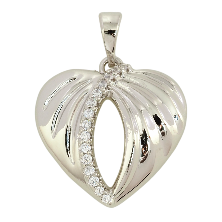 Кулон Xuping Родій Серце для ланцюжка до 5мм фото №5