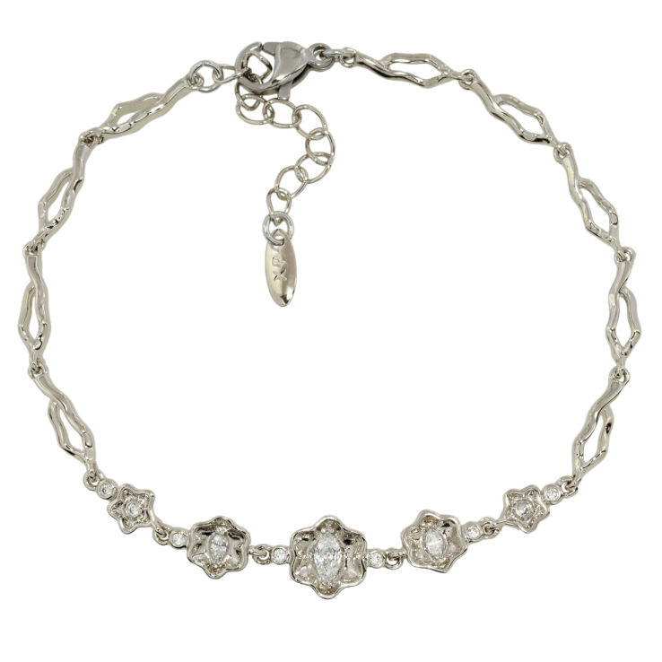 Браслет Xuping Родій Квітковий орнаментдовжина з дод. ланцюжком 18-21см х 3мм фото №25