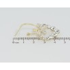 Серьги Xuping QQMM Позолота 14K пусеты Дуги с кристальными цветочками и сердечками фото №2