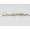 Серьги Xuping QQMM Позолота 14K пусеты Подвески с дорожками циркония фото №2