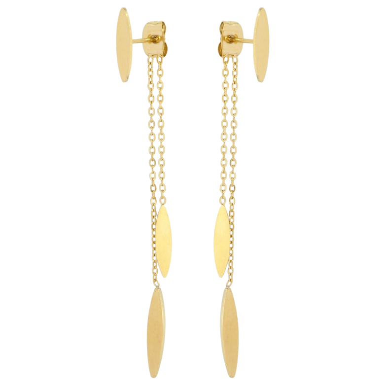 Серьги Xuping TTM Stainless Steel цвет 14K пусеты-джекеты Декоративные подвески фото №1