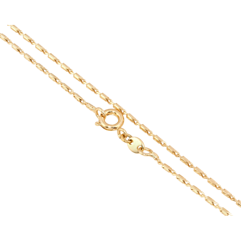 Цепочка Xuping Позолота 18K Плетение Улитка длина 50см х 1мм фото №1