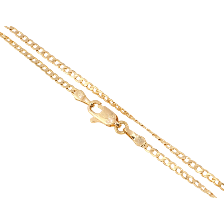 Цепочка Xuping Позолота 18K Плетение Панцирное перекрученное длина 59см х 2мм фото №1