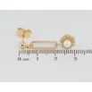 Серьги Xuping Позолота 18K пусеты Декоративные подвески с цветочками и жемчужинами фото №2