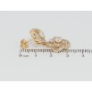 Серьги Xuping Позолота 18K пусеты Фигурные кристальные подвески фото №2