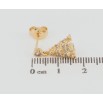 Сережки Xuping Позолота 18K пусети Ейфелева вежа з цирконієм фото №2